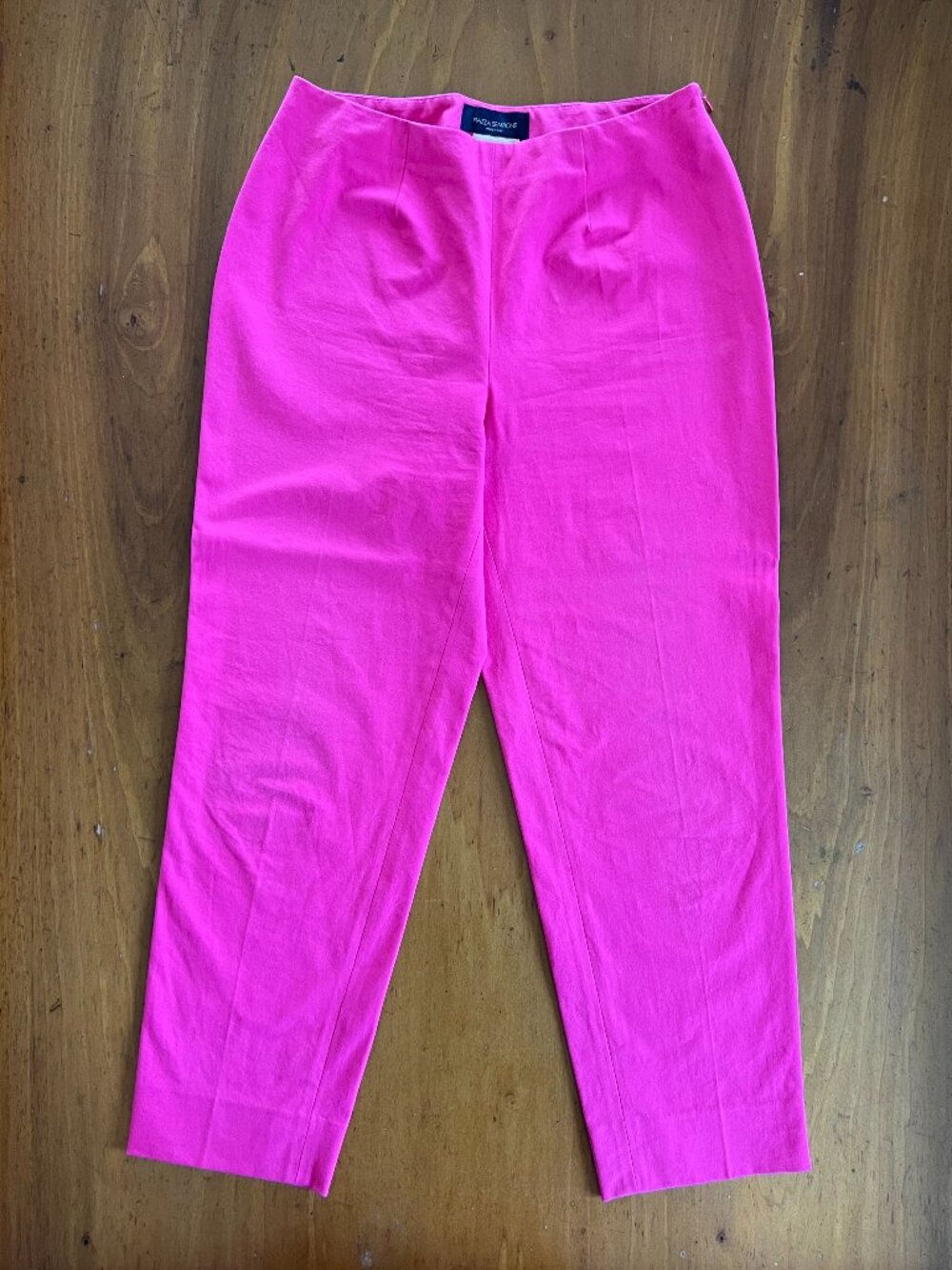 Piazza Sempione Audrey Hot Pink Cropped Pants IT 44 US 8 Made in Italy